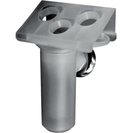 Wolf Ablauftrichter R 1" für Gas-Brennwertzentrale, Siphon mit Rosette und Schlauch-Halteblech 3-fach, Kunststoff transparent