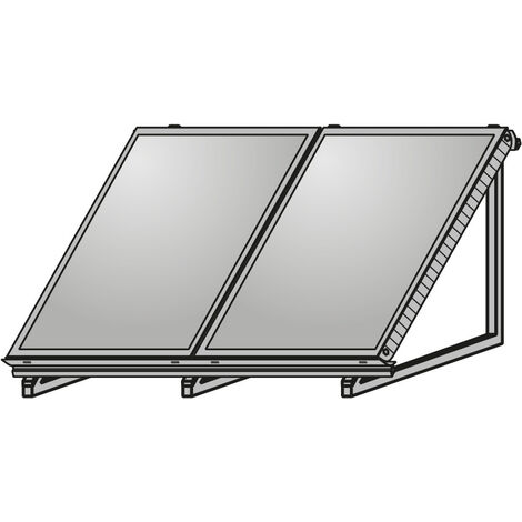 Wolf AluFlex-U Aufstellgerüst Hochformat für 2 Kollektoren F3-1/CFK-1