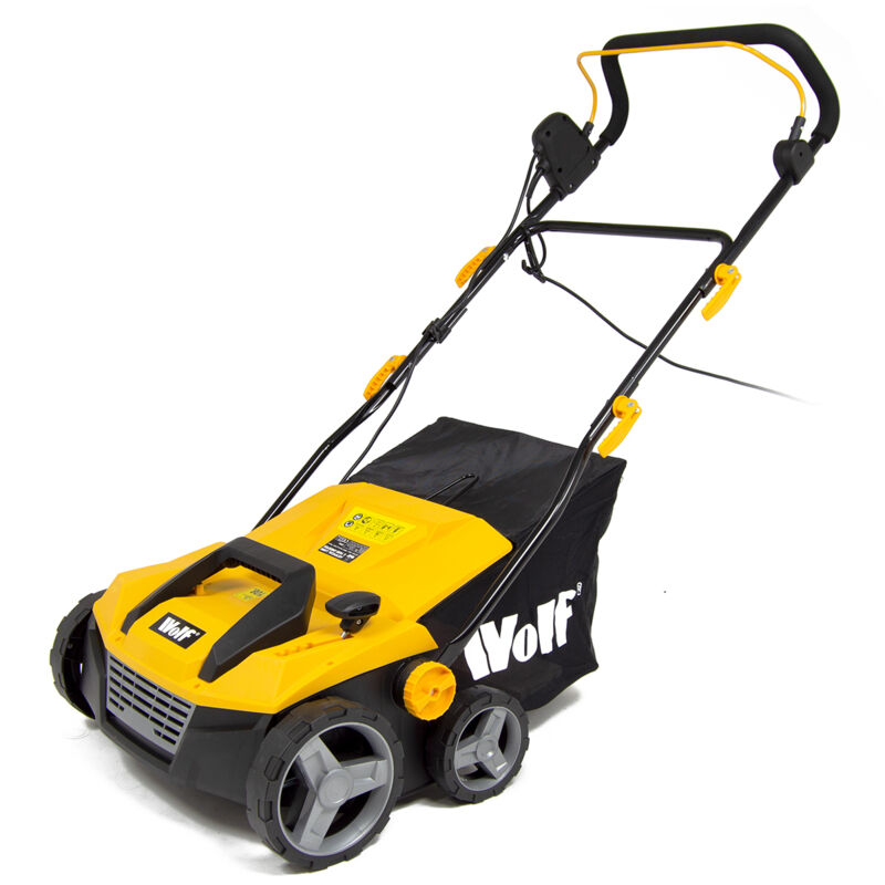 Image of Wolf Artificial Grass Yard & Path Sweeper Wolf 1600W 15'' 38cm Multi-use Brush with 45L Bag 5056109047571