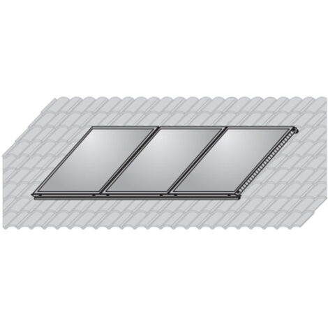 Wolf Aufdach-Montage-Set Alu+ Schiefer f.3 Kollekt.F3-1/CFK-1 Hochform.,7701599
