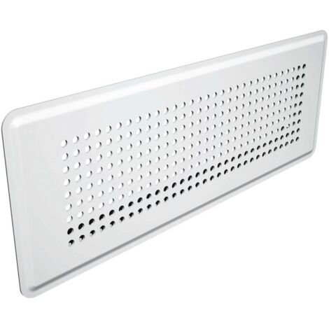 Wolf Bodengitter 350x130mm für flexibel Kanalsystem 50x100mm für CWL, Weiß