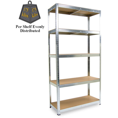 Wolf Boltless Shelving Unit 5-Tier 150x70x30cm