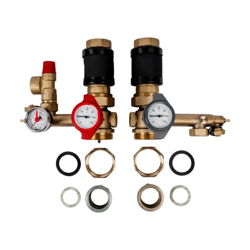 Wolf - Cgb groupe de raccordement circuit de chauffage 2070434 sans pompe, pour 75/100