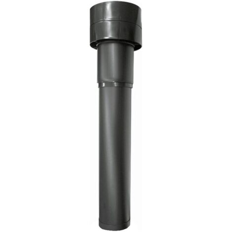 Wolf Dachdurchführung DN 125 isoliert, Länge 1159mm für CWL Schwarz