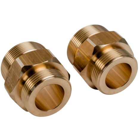 WOLF Doppelnippel G 1 1/4'' - G 1 1/2'' Satz a 2 Stück - 9147599