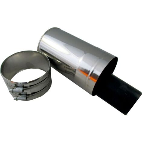 Wolf Embouchure Cob 2651915 DN 60/100, 290 mm, pour tuyau d&39air / d&39échappement, acier inoxydable / polypropylène
