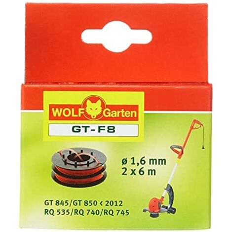 Wolf-Garten 49ATS2-650 GT-F 8 Filocassetta, 2x6 m, Nero/Rosso