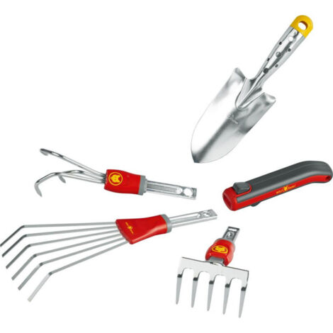 Wolf Garten Combisystem Multi-Star Set de herramientas Negro Rojo