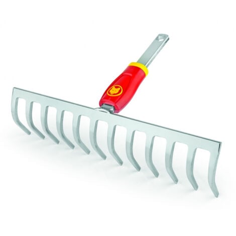 WOLF-Garten DR-M 30 Rastrillo de jardín Rojo, Plata Acero