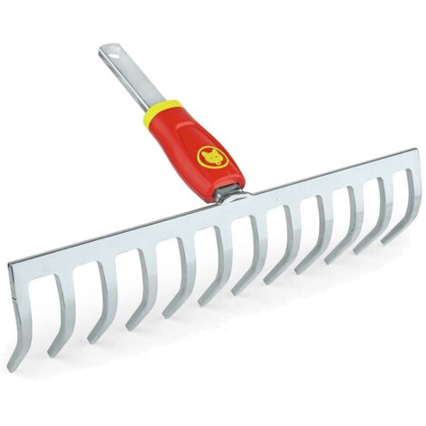 WOLF-Garten DR-M 30 Rastrillo de jardín Rojo, Plata Acero