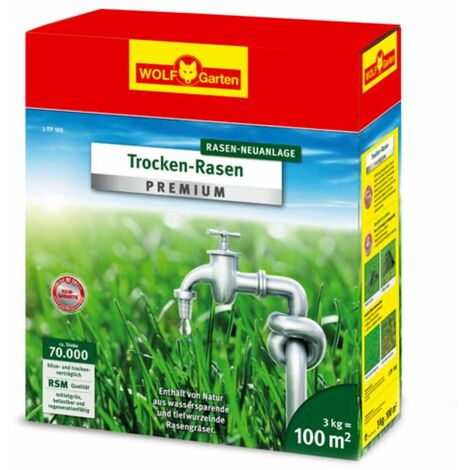 Trockenrasen Rasen Neuanlage L-TP 100 | 3kg | für 100 m²