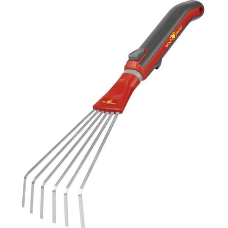 WOLF-Garten LD-M/ZM 015 Rastrello de Rastrello da giardino in acciaio rosso