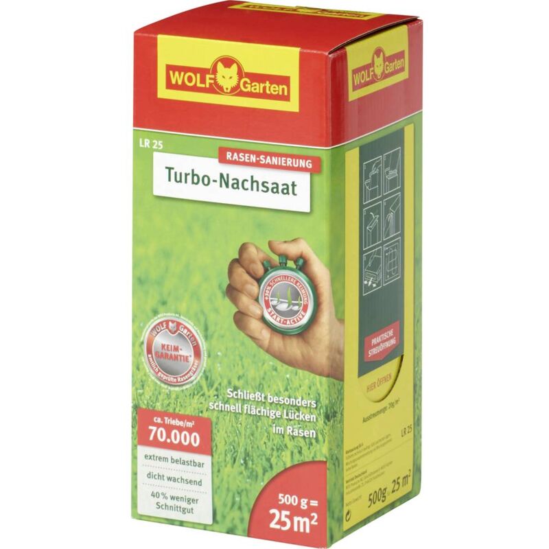 3826020 Prato riseminato turbo per 25 m² 1 pz. - Wolf-garten