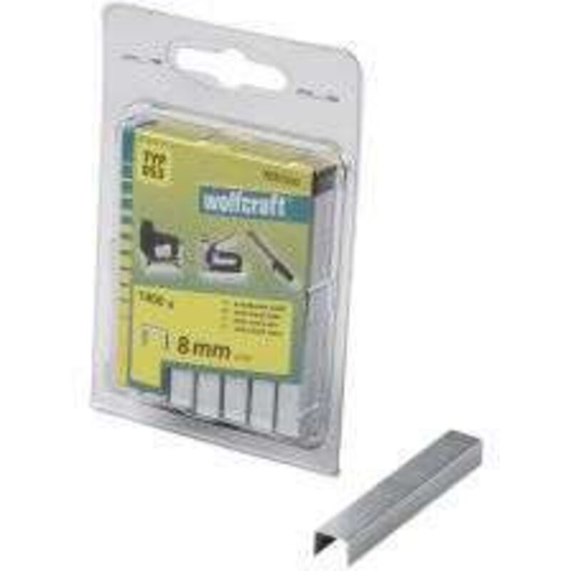 Wolfcraft - Grapas de Lomo Ancho 8mm Tipo 053 (Pack 1400) (7031000)