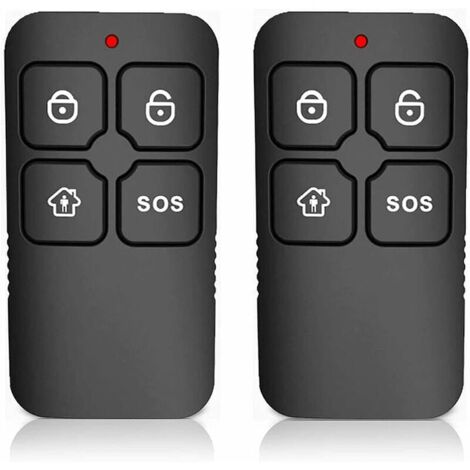 Wolf-Guard Lot de 2 porte-clés pour télécommande Noir