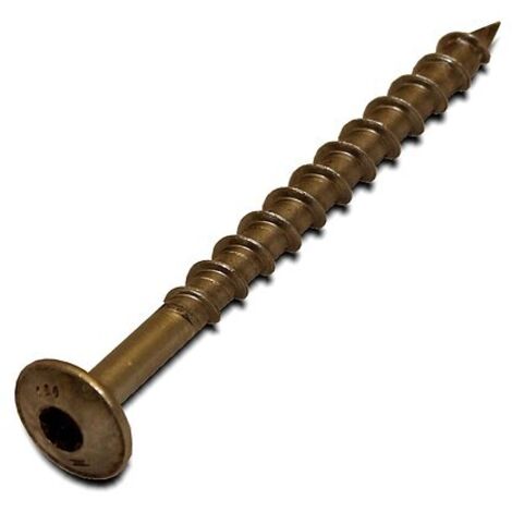 WOLF Holzschrauben Set 50 Stk. für Dachhaken - 50 Stk. 8 x 100 mm für Falz-Ziegel - 2484997