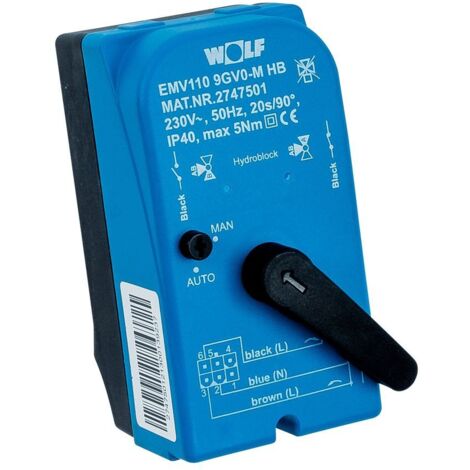 Wolf Motor Steck Auf/Zu EMV110 HB (230VAC), 2747501