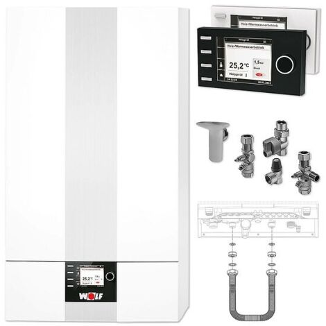 Wolf Paket Brennwerttherme CGB-2-24 BM-2, Aufputz