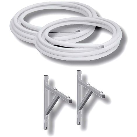 Wolf Paket Kältemittelleitung 10x1mm+16x1mm 10m Rolle mit Wandkonsole für BWL-1S(B)