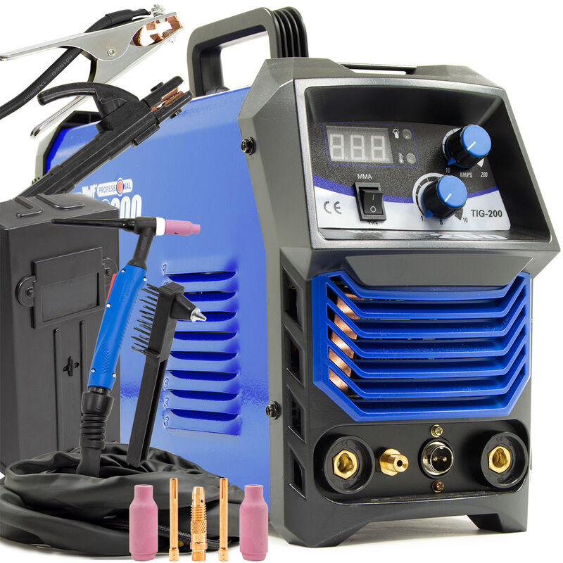 Wolf - Professional tig 200 Combined tig dc mma Welder