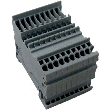 Wolf Reihenklemme steckbar X-COM S MINI 1 grau - 2744948