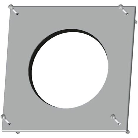 Wolf Rosette DN 125, eckig, Polypropylen, Weiß