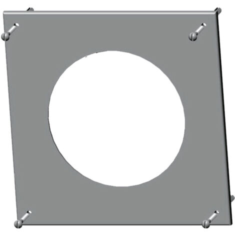 Wolf Rosette DN80, eckig weiß, aus PP, 2651515