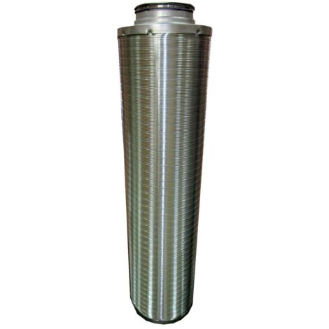 WOLF Schalldämpfer DN 160 Länge 1.000 mm mit 50 mm Dämmung - 2577367