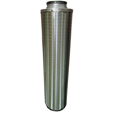 Wolf Schalldämpfer DN 160, Länge 1000mm mit 50mm Dämmung für Comfort-Wohnungs-Lüftung CWL