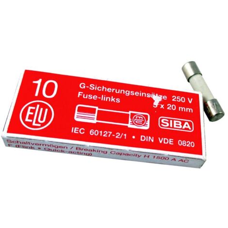 Wolf Sicherung Fein 4A Flink 250V 5x20mm für CGB-2, 274570099
