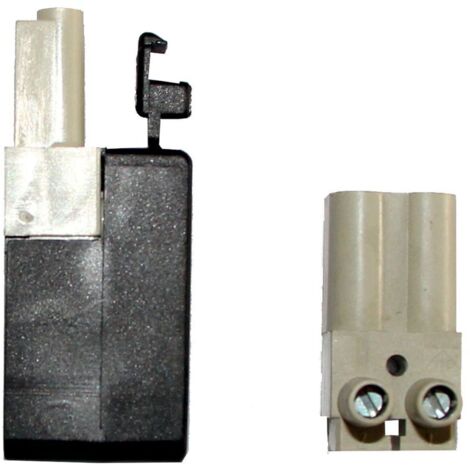 Wolf Stecker/Buchsen-Teil 2-polig Grau - 2794016