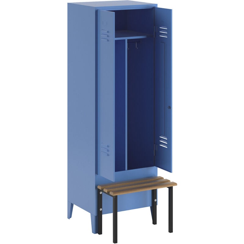 Wolf, Vestiaire linge propre/linge sale Berlin 2 avec banc, 1