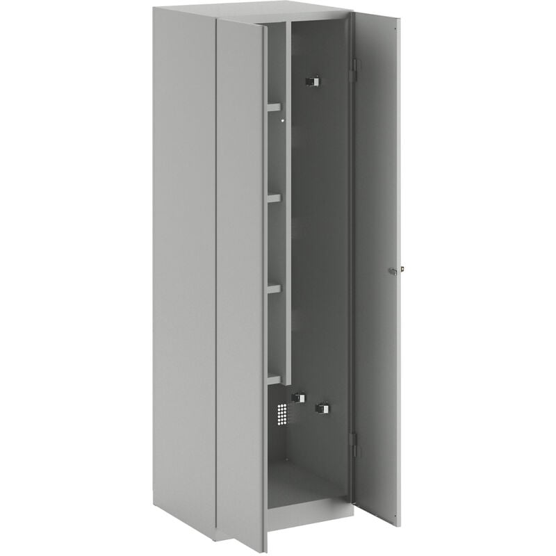 Certeo - Wolf, Armoire pour produits de nettoyage Frankfurt, 4 tablettes
