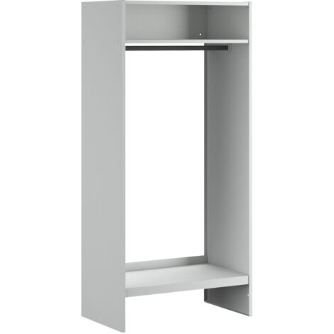Wolf, Vestiaire ouvert, gris clair RAL 7035, avec 10 cintres