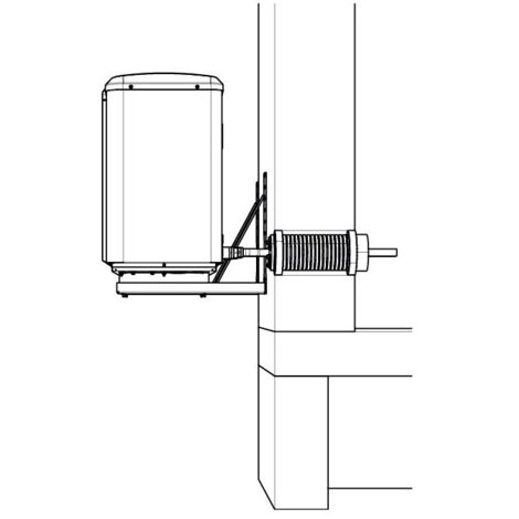 Wolf WP-Anschlussset Wanddurchführung CHA -Monoblock Wärmepumpe Zubehör 2075161