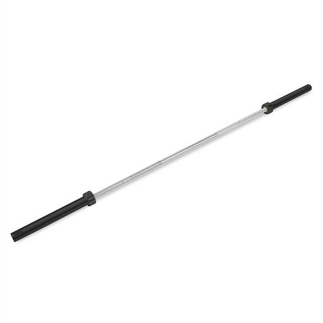 Wolfbar Barre de musculation olympique - noir / argent chromé 20 kg