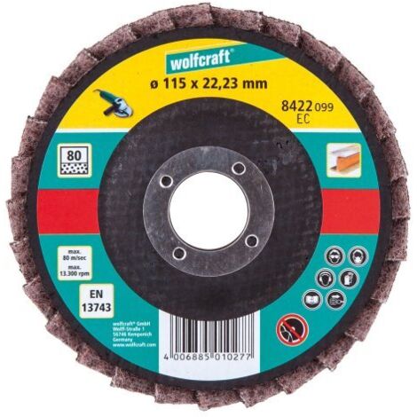 Wolfcraft 1 dischi abrasivi a lamelle con panno - 8422099