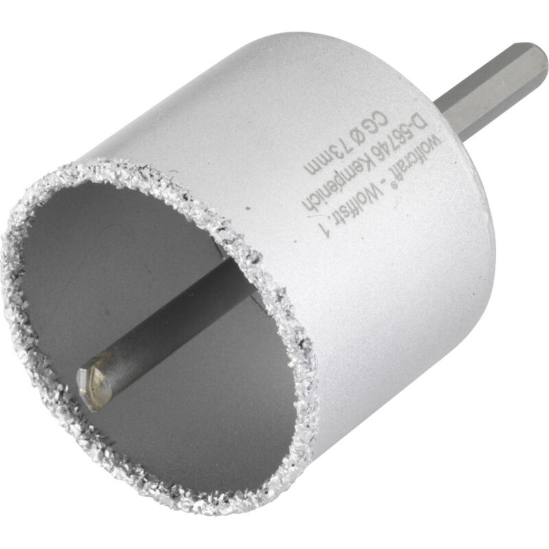 Image of Wolfcraft - Bohrkranz ø 73 mm Hartmetall inkl. Schaft und Bohrer Ersatzakkus & Aufsätze