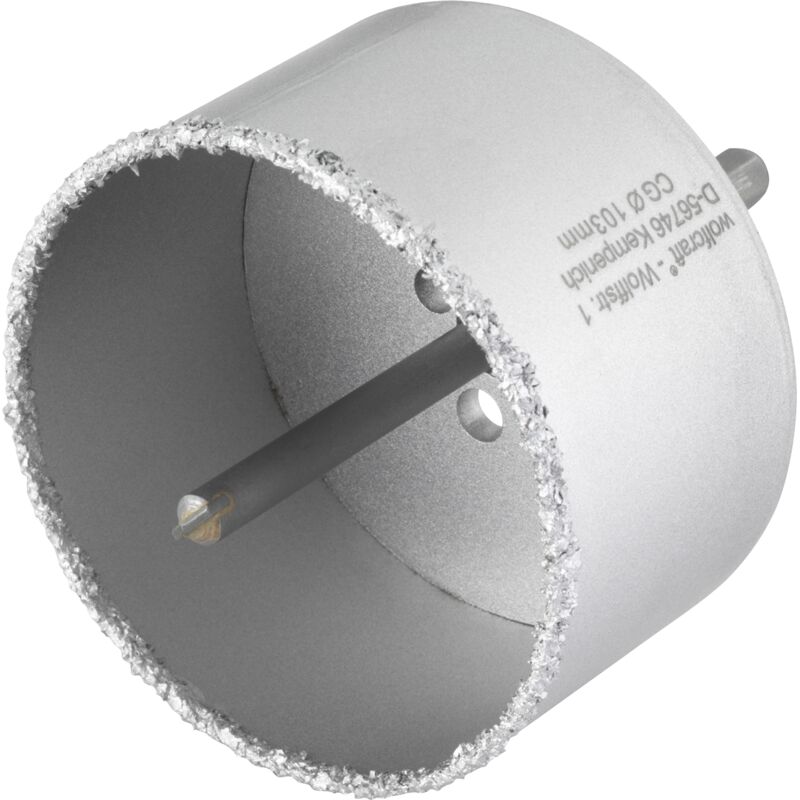 Image of Wolfcraft - Bohrkranz ø 103 mm Hartmetall inkl. Schaft und Bohrer Ersatzakkus & Aufsätze
