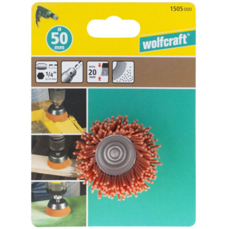 Brosse Soucoupe En Nylon Ø50 - Wolfcraft 1505000