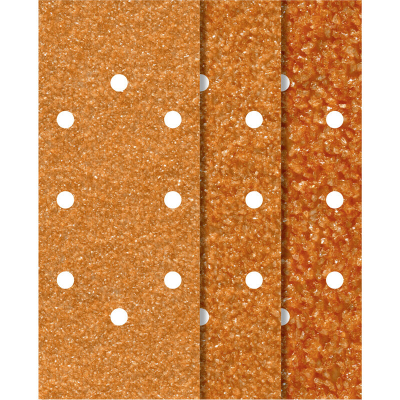 Schleifstreifen Korund K40 K80 K120 93 X 230 Mm 25 Stück Für Schwingschleifer - Wolfcraft