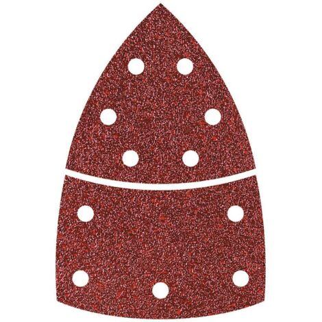 Wolfcraft - 10 Haft-Schleifblätter 2-teilig für Holz/Metall K180 - 5619000