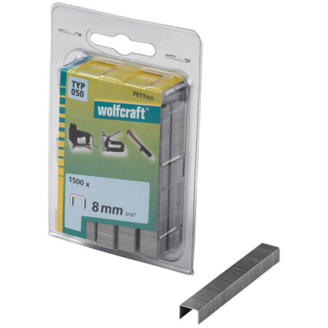 Wolfcraft - 1000 Klammern br,harter Stahl Typ50 10mm - 7012000