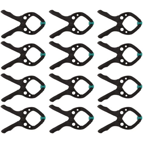 wolfcraft 12 morsetti a molla MINI 30 I 8653000 I Versatile e universale – ideale per lavori di casa, hobby e progetti fai da te