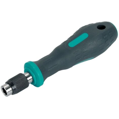 Wolfcraft 1240000 - 1 atornillador manual con racor para bits, mediano 138 mm