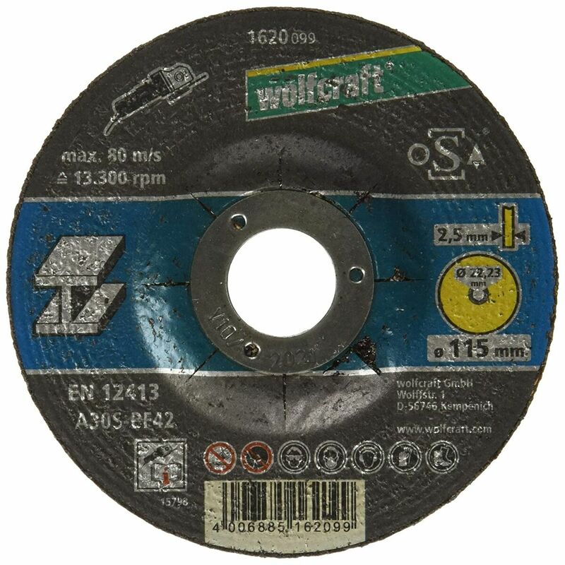

Disco de corte para metal ø 115 x 2,5 x 22,23mm. 1620099 - Wolfcraft