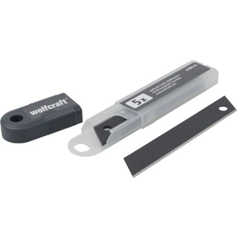 Wolfcraft 18 mm Pro Sharp Black Teilbare Klingen (Packung mit 5) (4208000)