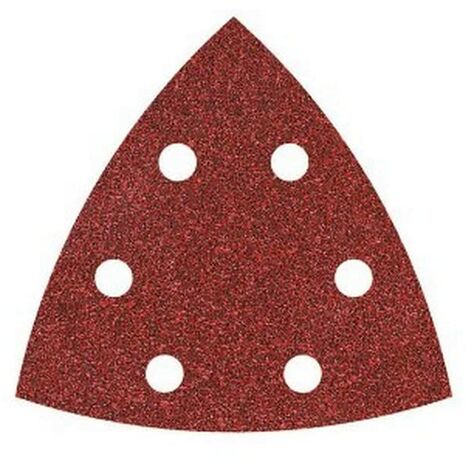 Wolfcraft 1850100 - Carta Abrasiva Velcrata Angolo 95 mm, Grana 40, 25 Fogli