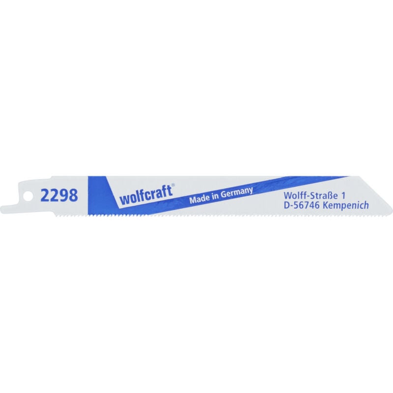 Image of Wolfcraft - Säbelsägeblatt-Set 130 mm hm 2 Stück Sägeblätter & Sägehilfen
