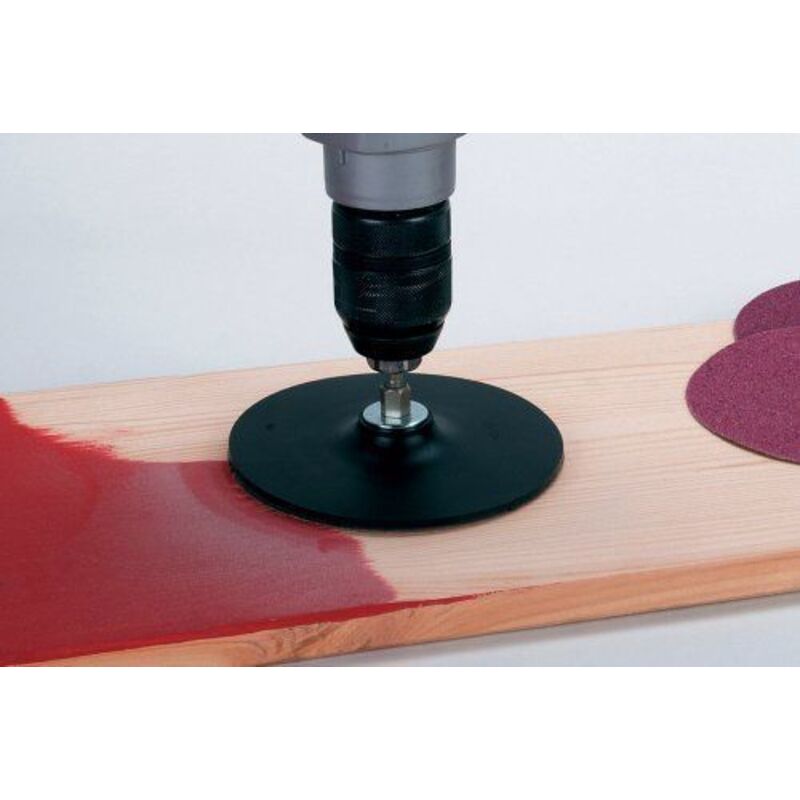 Wolfcraft 2020000 Plateau en Caoutchouc ø 125 mm queue 8 mm